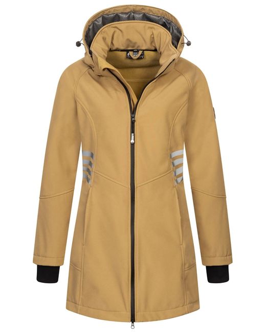 Arctic Seven Natural Softshelljacke ASGiuliana mit abnehmbarer Kapuze