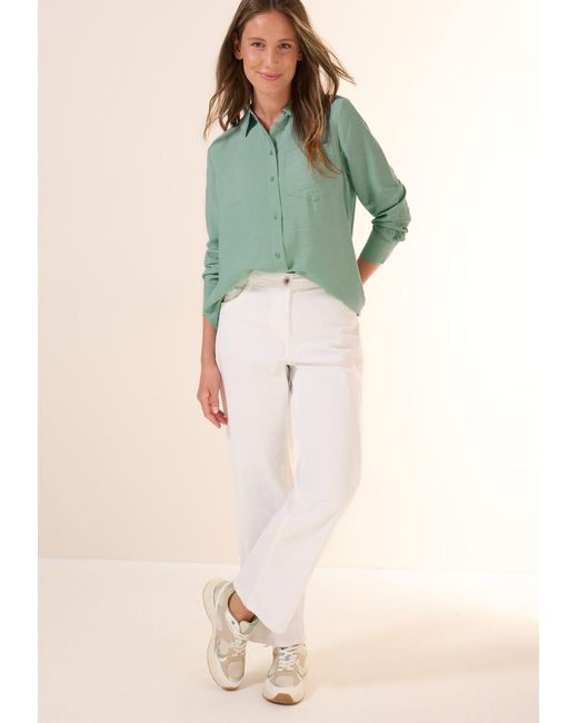 Cecil Green Langarmbluse TOS Softwave Blouse