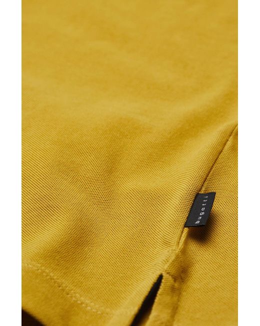 Bugatti Poloshirt 8150-55001A Basic-Piqué-Polohemd, 100% Baumwolle, Modern Fit in Yellow für Herren