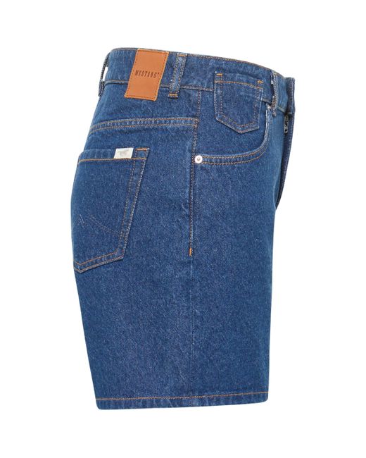 Mustang Blue Comfort-fit-Jeans Style Charlotte Shorts