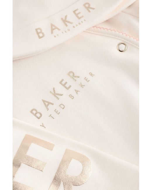 Baker by Ted Baker White Schlafoverall by Ted Baker Schlafanzug College Baumwolle (2-tlg)