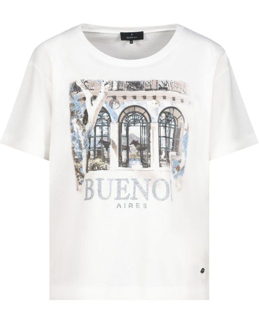 Monari White Kurzarmhemd T-Shirt