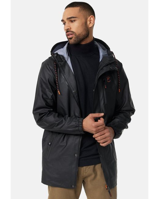 INDICODE Winterjacke Malmoe halblange, mit Kapuze in Black für Herren