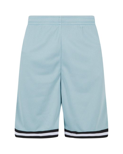 Urban Classics Stripes Mesh Shorts in Blue für Herren