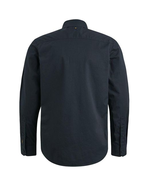 PME LEGEND Outdoorhemd – Overshirt aus Baumwolle mit Stretch in Blue für Herren