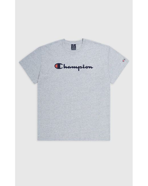 Champion Kurzarmshirt Crewneck T-Shirt NOXM///WHT/NNY in Blue für Herren