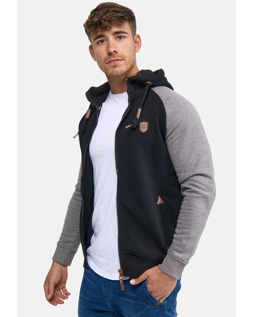 INDICODE Sweatjacke Arbutus in Blue für Herren