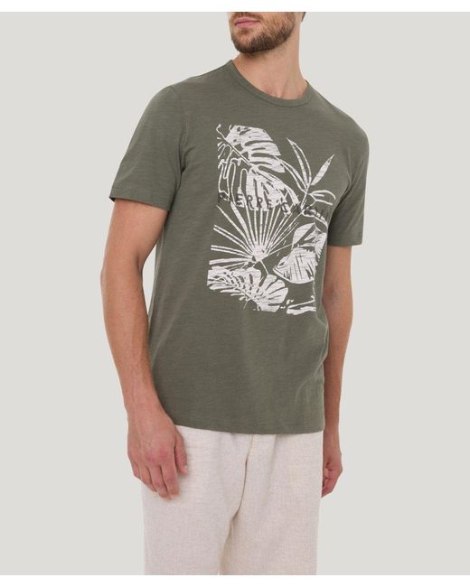 Pierre Cardin T-shirt RH mit Front Print in Green für Herren