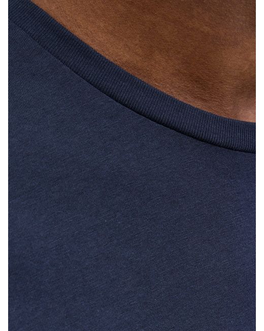Jack & Jones Print-Shirt JJJAXON TEE SS CREW NECK in Blue für Herren