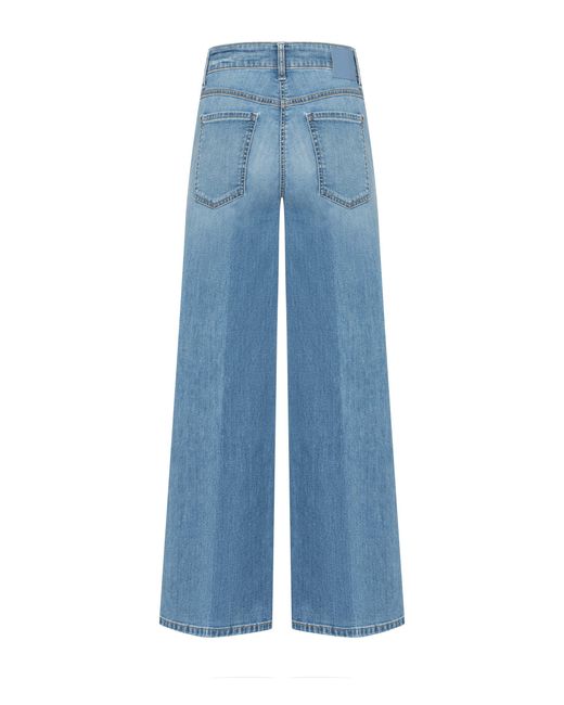 Cambio Blue Regular-fit-Jeans Aimee seam cropped