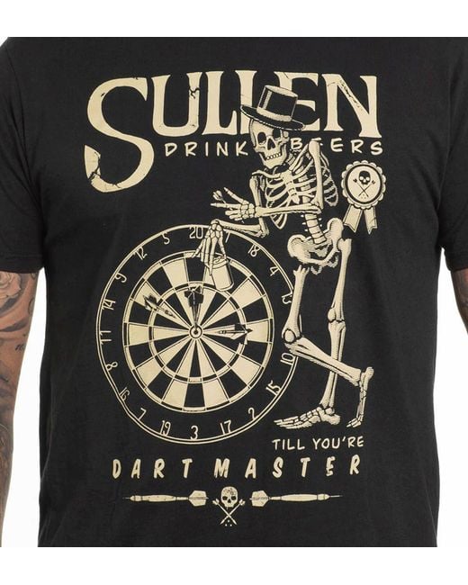 Sullen T-Shirt Dart Master in Black für Herren