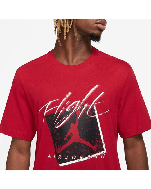 Nike T- Shirt M J BRAND GFX SS CREW 1 in Red für Herren