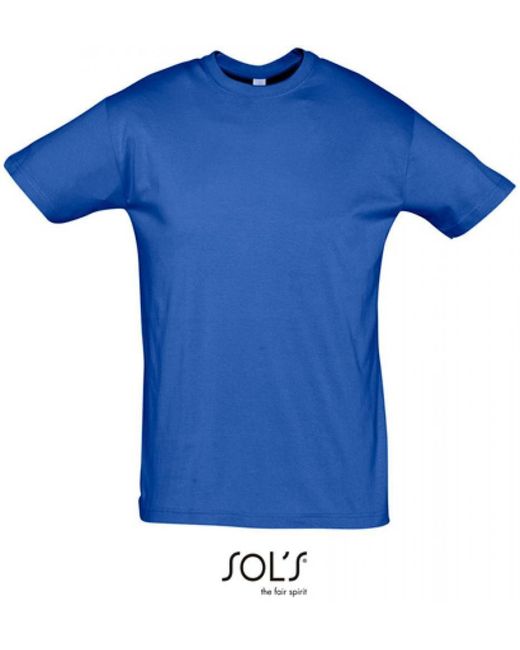 Sol's Rundhalsshirt Regent 150 T-Shirt in Blue für Herren