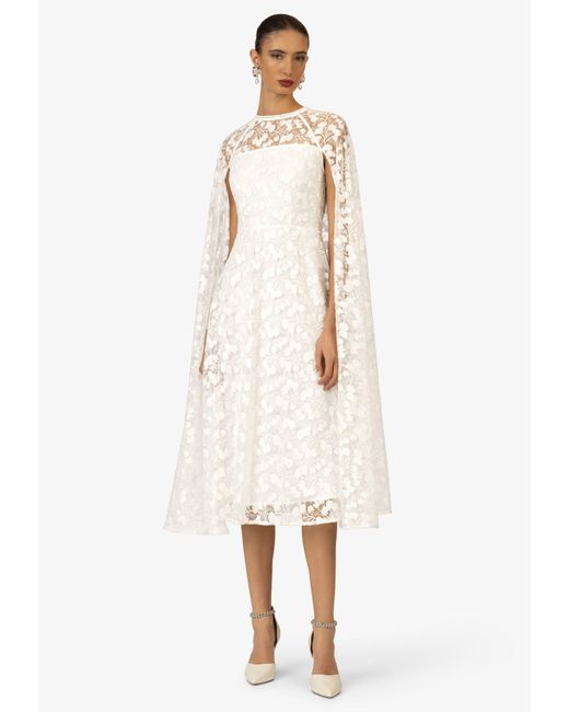 Kraimod Natural Abendkleid aus transparenter Florenspitze
