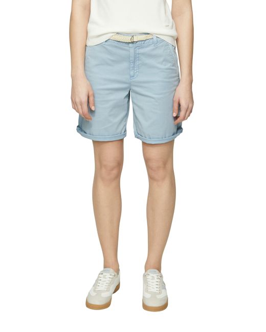 S.oliver Blue Chinoshorts mit geflochtenem Gürtel