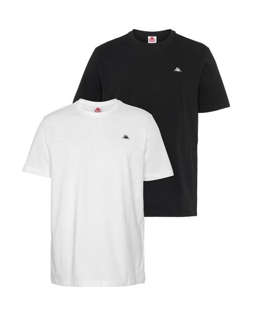 Kappa T-Shirt (Packung, 2-tlg., 2er-Pack) in Black für Herren