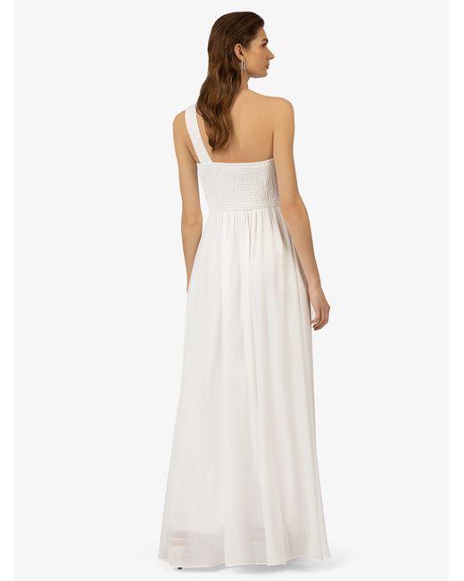 Kraimod White Abendkleid aus hochwertigem Polyester Material mit Rückenausschnitt