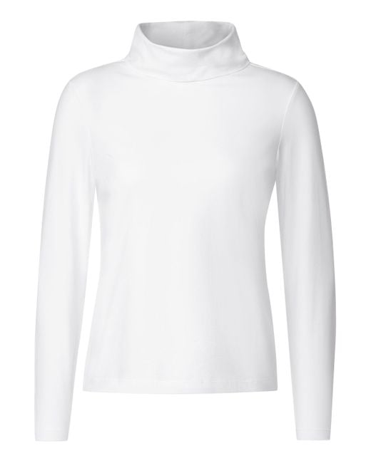 | Lyst T-Shirt in Weiß DE Cecil in Unifarbe