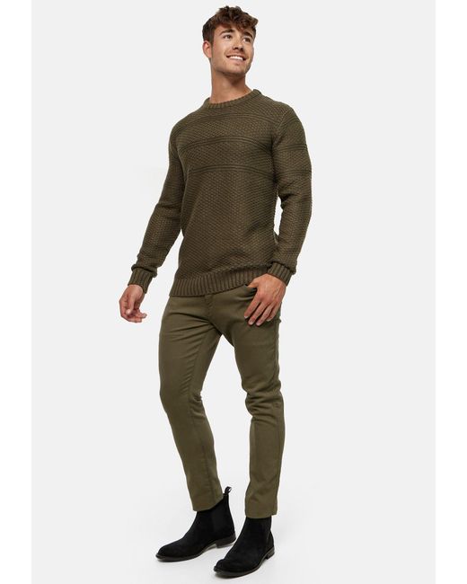 INDICODE Strickpullover Mirek in Green für Herren