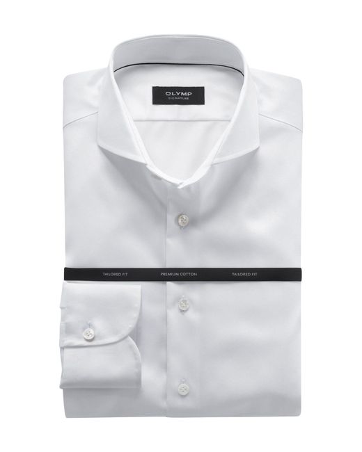 Olymp Langarmhemd 8518/84 Hemden in White für Herren