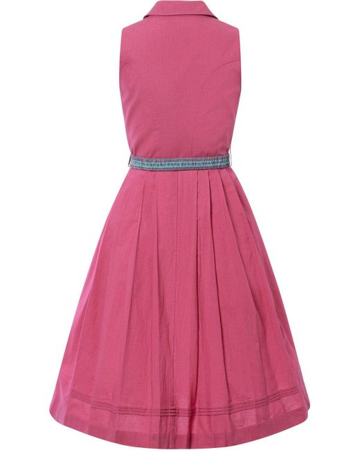 ALMSACH Blue Dirndl Dirndlkleid mit Kragen