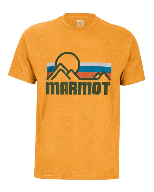 Marmot Kurzarmshirt M Coastal Tee Short-sleeve in Orange für Herren