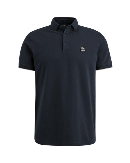 Vanguard T-Shirt Short sleeve polo pique gentleman' in Blue für Herren