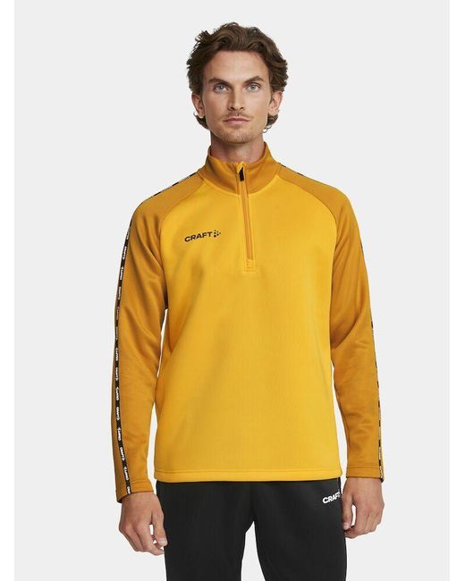 C.r.a.f.t Sweatshirt Squad 2.0 Half Zip M in Yellow für Herren