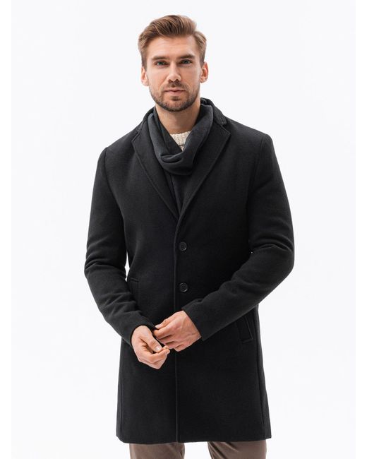 Ombre Kurzmantel Klassischer mantel in Black für Herren