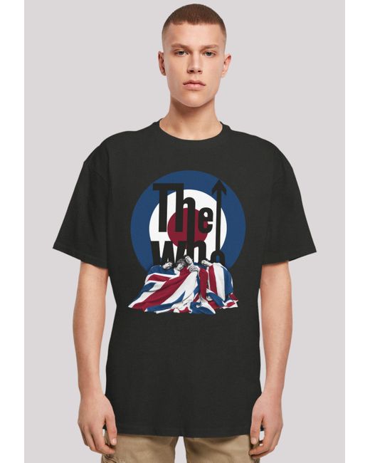 F4NT4STIC Shirt The Who Flag Blanket Premium Qualität in Black für Herren
