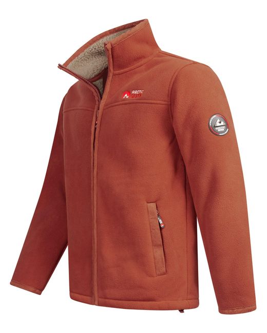 Arctic Seven Fleecejacke ASZeroo mit hoch schließendem Stehkragen in Red für Herren