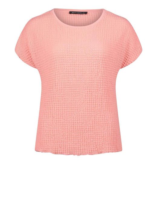 Betty Barclay Pink T- Shirt Kurz 1/2 Arm, Salmon Rose