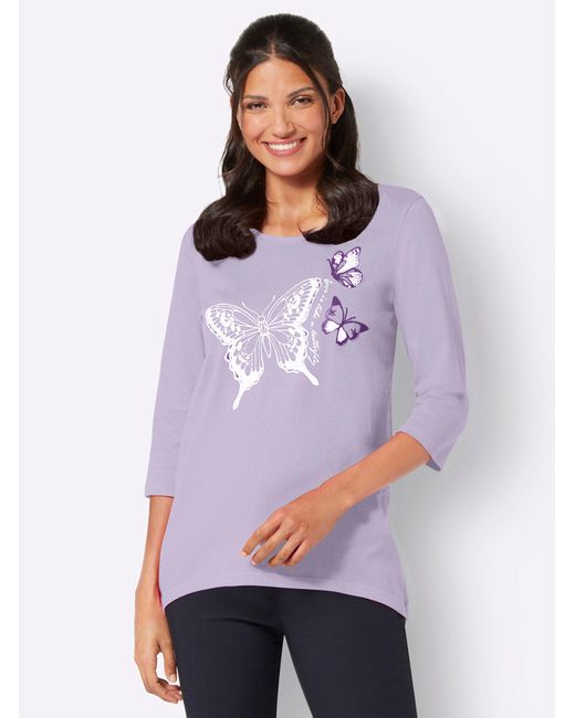Sieh an! Purple T-Shirt Zipfelshirt