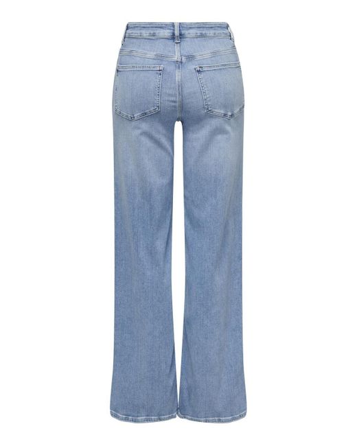 ONLY Blue 5-Pocket-Jeans ONLMADISON BLUSH HW WIDE DNM CRO371