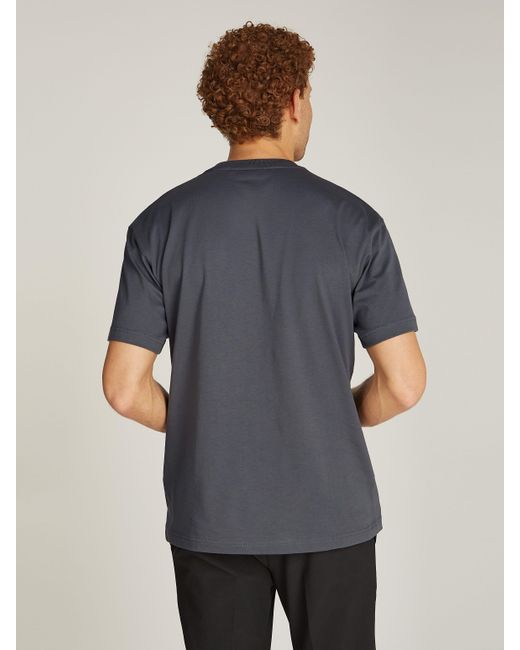 Calvin Klein HERO LOGO COMFORT T-SHIRT mit aufgedrucktem Markenlabel in Gray für Herren