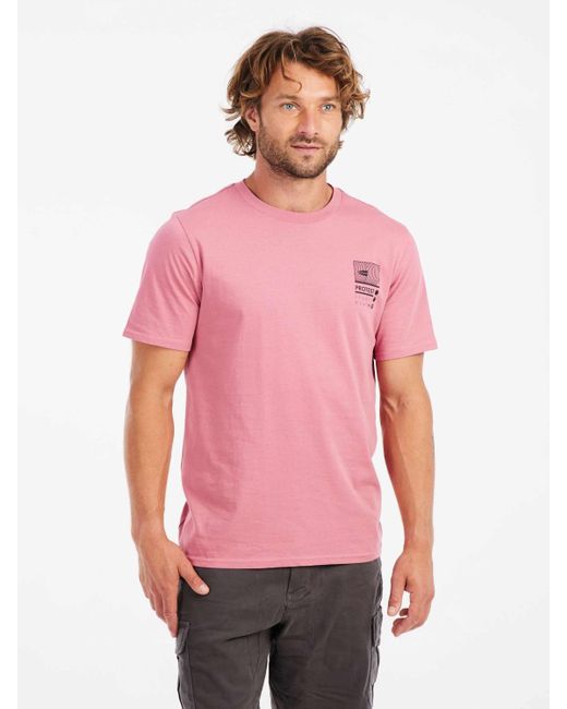 Protest Print- PRTKeidi t-shirt DuskSkyPink in Red für Herren