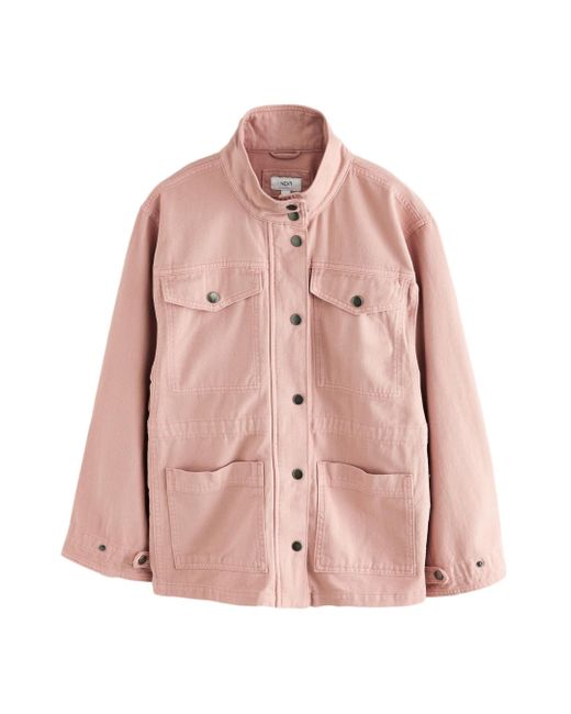 Next Pink Cargojacke Baumwolljacke im Utility-Stil (1-St)