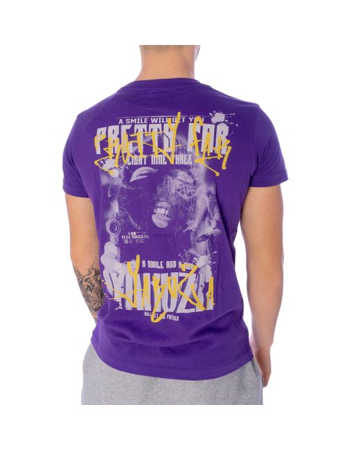 Yakuza T-Shirt Pretty Far in Purple für Herren