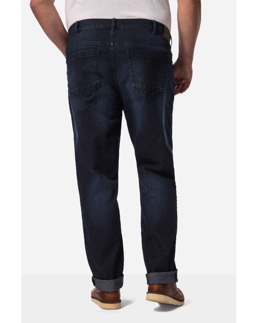 John F. Gee . -- Jeans Straight Fit 5-Pocket in Blue für Herren