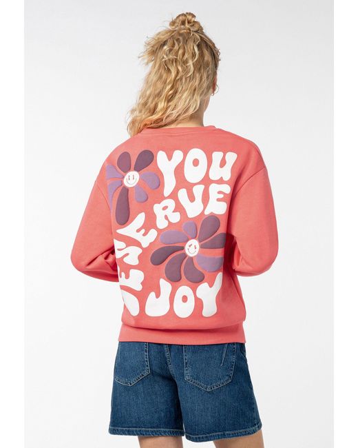 Sublevel Pink Sweatshirt mit Backprint