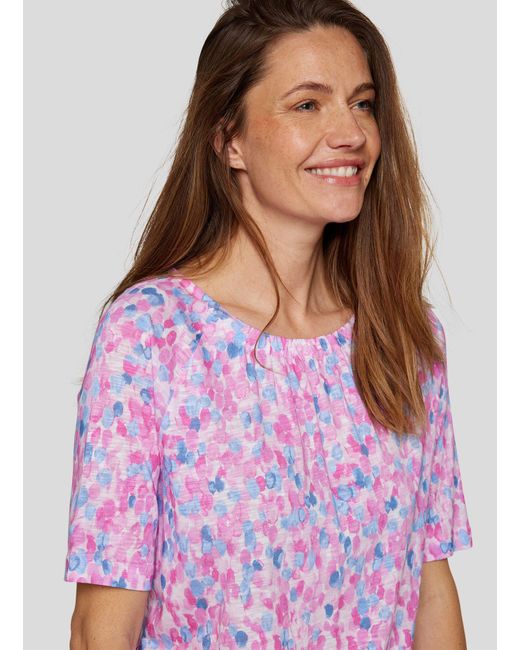 Rabe Multicolor Rundhalsshirt mit grafischem Muster