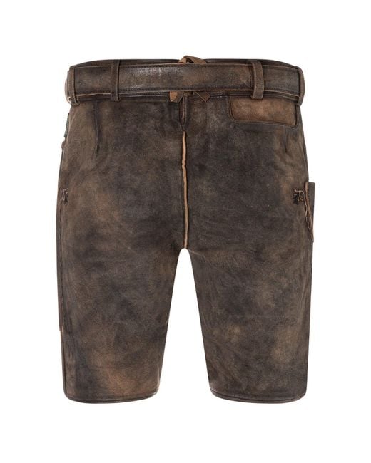 Wiesnkönig Trachtenlederhose Lederhose Sepp in Gray für Herren