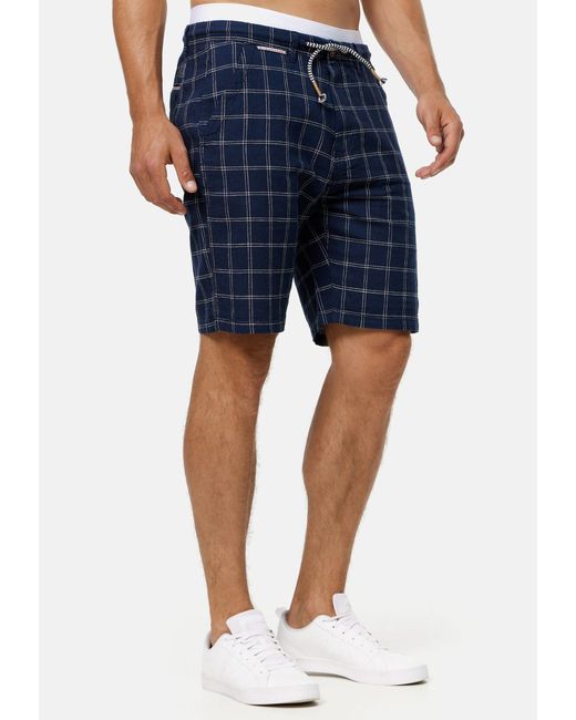 JEFF Indicode Chinoshorts Corvallis in Blue für Herren