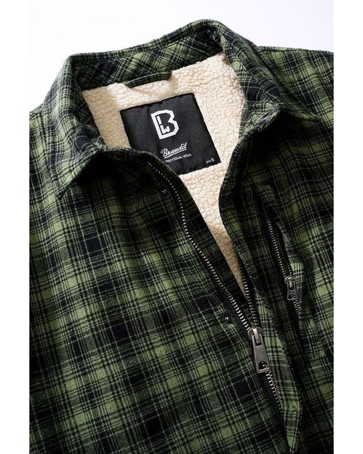 BRANDIT Fleecejacke Classic Sherpa Jacket in Green für Herren