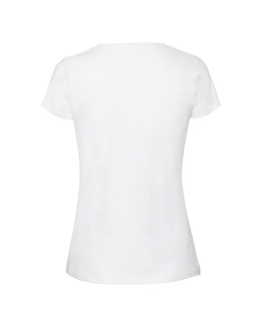 Fruit Of The Loom Green Rundhalsshirt Lady Fit Premium (Packung, 2-tlg., 2er-Pack)