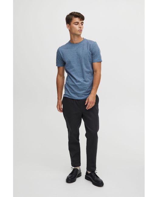 Casual Friday CFTHOR micro striped tee Basic T-Shirt in Blue für Herren