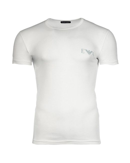Emporio Armani T-Shirt, 2er Pack - BOLD MONOGRAM, Kurzarm in Blue für Herren
