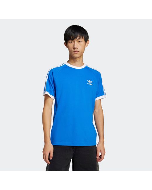 Adidas 3-STRIPES TEE drei Streifen T-Shirt in Blue für Herren