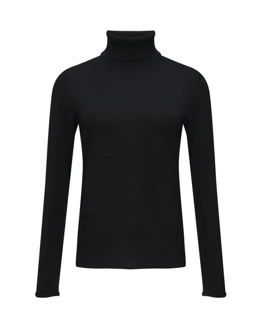 S.oliver Black Strickpullover Feiner Rollkragenpullover