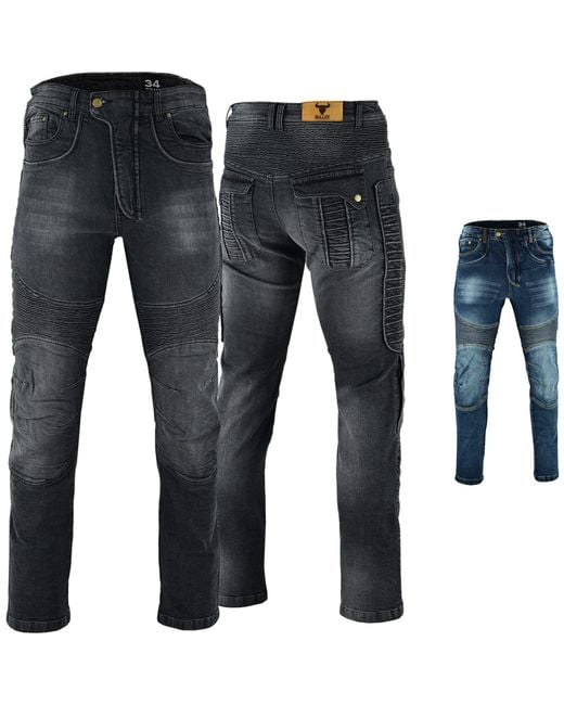 BULLDT Motorradhose JEANS-013 in Black für Herren